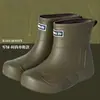 Botas de Chuva de Moda Transfronteiriças para Mulheres, Estilo Japonês e Coreano, Versáteis Sapatos de Água Doce para Exterior, Sapatos de Borracha Antiderrapantes para Cozinha, Sapatos Impermeáveis para Lavar Carro