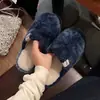 26 Novas Pantufas Simples de Algodão Outono Inverno Femininas Internas Silenciosas Antiderrapantes Pelúcia Casal Casa Pantufas de Bico Fechado Masculinas