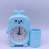 Nuevo Reloj Despertador Infantil de Dibujos Animados para Estudiantes, Jardín de Niños, Escuela Primaria y Secundaria, Infantil, Bebé, Multifuncional, con Soporte para Bolígrafos, Reloj Despertador Pequeño