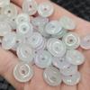 Jade jade Bashan material jade cuentas sueltas cuentas sueltas hielo jade boca de dinero pulsera collar aretes accesorios colgante colgante de jade