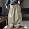 Pantalones de peto para niño Primavera/Otoño 2026 Nuevo Estilo Moda Infantil Elegante Sueltos Casuales Ropa de Otoño para Bebé Pantalones Tendencia