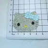 Nuevos dijes acrílicos estilo coreano plateado brillante de gato para fundas de teléfono DIY, decoraciones de zapatos, imanes de nevera, pinzas para maquillaje y pegatinas de materiales