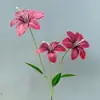 Flores Artificiales Rojas Flores de Boda Rosa Phalaenopsis Lirio Aliento de Bebé Hortensia Flores Falsas Flores Artificiales Rojas al por Mayor