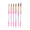 Aurora boreal rosa transfronteiriça gelo através da caneta de nail art atacado caneta de cristal caneta acrílica cabeça chata fornecimento direto dos fabricantes