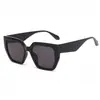 Nuevas de Moda Gafas de Sol Versátiles para Hombres y Mujeres con Montura Grande Montura Cuadrada Bicolor Personalizada Montura de PC Gafas de Venta al por Mayor Transfronteriza