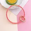 Pulsera Creativa Ins Pegamento Suave Color Transparente Diamante Llavero Anillo de Pegamento Suave Ecológico Llavero Colgante Regalo para Pareja
