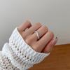 Anillo de plata de ley INS Wind Explosion S925 para mujer, exquisito diseño de serpiente con incrustaciones de circonita, anillo de moda que combina con todo.