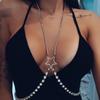 Tendencia temperamento comercio exterior Cadena de pecho estrella club nocturno sexy cadena corporal bikini accesorios de diamantes de imitación cadena corporal