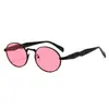 Nuevas y Populares Gafas de Sol Redondas Metálicas Retro de Tk para Hombres y Mujeres, Gafas de Sol de Moda Geniales, Protección Solar Polarizada, Gafas de Moda Estilo Callejero