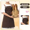Delantal de Lona al por Mayor Transfronterizo Impermeable y a Prueba de Aceite Estilo Nuevo Catering Ropa de Trabajo Personalizada Resistente a las Manchas para Mujer Delantal de Cocina Impreso para Publicidad