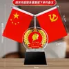 Forma Miembro de Fiesta Soldado Oficina Escritorio Adorno Bandera Roja Pequeña Sala de Reuniones Regalo Decoración Portalápices Recuerdo