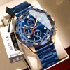 Reloj de Negocios para Hombre Marca Suiza Cronógrafo Multifunción Impermeable Luminoso Reloj de Cuarzo Transmisión en Vivo Comercio Exterior Modelo Popular Dropshipping