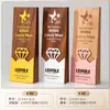 Trofeo Creativo de Madera Maciza y Cristal Hecho a Medida Premio de Alta Gama para Empleados Campeones, Competición, Reunión Anual y Premios de Honor