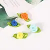 Mini Cinta de Satén Hecha a Medida Flor de Tela Pequeña Flores Tridimensionales Accesorios para el Cabello Hechos a Mano Accesorios y Materiales para Ropa