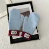 Lindos Tres Pequeños Guantes de Bloques de Color Que Pueden Mantener el Calor y Prevenir la Congelación para Mujeres, Guantes de Pantalla Táctil de Color Contrastante para Dedos, Guantes de Estudiante
