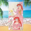 Toalla de Playa de Microfibra de Dibujos Animados de Princesas de Disney Suave Absorbente de Secado Rápido Toalla de Baño Infantil Manta Protectora Solar para Vacaciones
