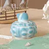 Poppy Lançamento Transfronteiriço Popular Molde de Silicone DIY Redondo Conchas Gordas Pote de Armazenamento Copo de Vela Molde de Gesso
