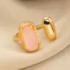 Anillos de Zirconia Transfronterizos Europeos y Americanos para Mujer, Lujo Ligero, Sensación de Alta Gama, Anillos Abiertos de Cobre Estilo Ins, Anillos para Dedo Índice Personalizados al por Mayor