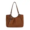 Bolsas transfronterizas 2026 invierno nuevo estilo coreano bolsa de mano de lunares para mujer, bolsa de hombro para uso diario de gran capacidad, versátil