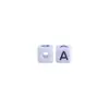 Brinquedos infantis de 10mm 26 letras em inglês contas plásticas bebê DIY nome corrente para chupeta mordedor acessórios com contas