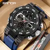 Reloj Sanda de Esfera Grande con Alto Valor Estético, Calendario, Doble Movimiento Luminoso, Resistente al Agua, Amigable para Estudiantes, Función de Repetición, Modelo Nuevo