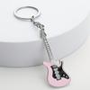 Ponto transfronteiriço por atacado instrumento musical criativo pingente saco de presente pingente metal pintura guitarra chaveiro