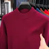 580g Cuello Alto para Hombre Otoño e Invierno Engrosado Talla Grande Prendas de Punto para Hombre Capa Base Cálida Ropa para Hombre