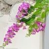 Flores de Glicinia Artificiales, Arreglos de Boda Artificiales, Decoraciones para el Hogar, Artículos Populares de Venta Transfronteriza para Fotografía