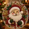 Nuevo painting de diamantes 5D navideño transfronterizo colgante acrílico Papá Noel regalo manualidad DIY hecha a mano