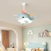 Lâmpada Ventilador de Proteção Ocular de Espectro Total Lâmpada Ventilador Inteligente para Quarto de Meninos e Meninas Ventilador de Lâmpada Criativo de Desenho Animado para Quarto de Crianças