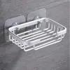 Estante para Jabón de Aluminio Espacial Gabinete de Lavandería para Baño Balcón Estante de Almacenamiento para Jabón Malla para Jabón sin Taladro Montado en Pared
