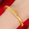 Pulsera de bambú esmerilado Herencia Antigua pulsera de bambú flor de coche fresco pulsera chapada en oro al vacío en stock venta al por mayor
