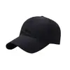 Boné de beisebol preto de verão para proteção solar, secagem rápida, cor sólida, adequado para esportes ao ar livre, caminhada, corrida, para homens e casais