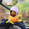 Lindo Pato Amarillo Submarino Adornos de Pato para Coche Motocicleta Autopropulsada Motocicleta Eléctrica Adornos de Coche a Batería Accesorios