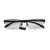 Gafas de Metal de Negocios Ultraligeras para Miopía para Hombres, Montura Media, Se Pueden Personalizar con Graduación, Diámetro Grande, Específicamente para Hombres con Caras Grandes