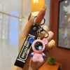 Llavero de Conejo Espacial Rayo Oso Tendencia Genial Llavero de Goma Blanda Bolso de Pareja Colgante de Muñeco 3D Venta al por Mayor