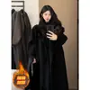 Abrigo de lana para mujer 2026 otoño/invierno nuevo estilo coreano aspecto de alta gama, abrigo de lana grueso elegante súper estiloso inspirado en Hepburn