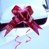 Decoração de carro com laço para casamento, arranjo floral para entrega de carro novo, decoração festiva para retrovisor e maçaneta da porta.