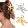 Pinza de Tiburón Estrella de Mar Grande para Mujer 2025 Nuevos Accesorios para el Cabello Pinza para el Cabello Parte Trasera de la Cabeza Pinza de Agarre Elegante de Alta Gama Pinza para el Cabello