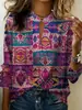 Camisas europeas y americanas nuevas para mujer con estampado, corte holgado, disponibles en Amazon