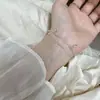 Pulsera de Cuentas Corazón de Melocotón de Doble Capa para Niñas, Moda de Alta Gama, Diseño de Nicho Estilo Ins, Accesorio de Mano Dulce y Elegante