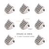Zapatillas para Gente Perezosa sin Atar con Hebilla Metálica de Presión y Correas Elásticas para Hombres y Mujeres, con Clips de Pedrería, Hebillas Desmontables de 6mm 8mm