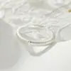Anel Aberto Prata Escovada Ultra-Texturizado, Fashion, Leve, Luxuoso e de Alto Padrão, Anel Ajustável para Dedo Indicador, Anel de Dedo Popular