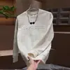 Comércio Exterior Outono/Inverno Novo Versátil Tendência Suéter Letra Estampada Gradiente Top Masculino Manga Longa Casual Moda Moletom