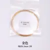 Cable de Alambre Ultrafino de Acero Inoxidable Chen de 2 m para Collar, Pulsera, Bisutería DIY, Cable de Acero Especial para Perlas, Material de Alambre Suave Dorado