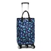 Carrito pequeño para la compra del hogar rueda universal carrito de compras portátil bolso de mano bolsa de compras de papel de aluminio aislante bolsa con ruedas venta al por mayor
