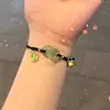 Novo Estilo Fivela da Paz Pulseira de Casal para Mulheres, Sino Pequeno Trançado com Caractere de Bênção, Presente de Pulseira de Casal para Namorado, Melhor Amigo, Namorada