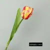 Tela de seda nueva, rama única, multicolor, loro, tulipán, flor artificial, decoración de boda para el hogar, tulipán flor falsa al por mayor