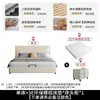 Cama simple moderna de lujo ligero para dormitorio principal, cama doble de 1.8x 2m con almacenamiento, cama grande minimalista, cama doble nórdica de 1.2m