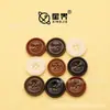 Botones de fruta natural, botones para abrigos, botones para camisas y chaquetas con patrón de imitación de madera, botones redondos para suéteres y trajes formales